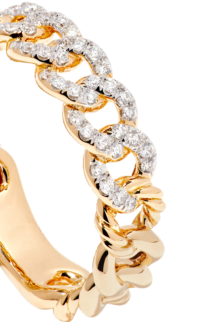 Belmont® Curb Link Narrow Diamond Ring